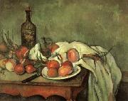 Paul Cezanne Nature morte aux oignons painting